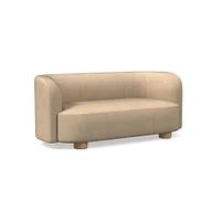 Laurent 76" Sofa, Saddle Leather, Nut, Bld
