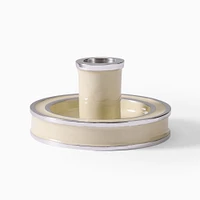 Billy Cotton Enamel Taper Holder, White