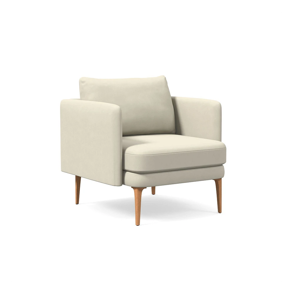 Auburn Leather Chair Poly Saddle Nut Blonde
