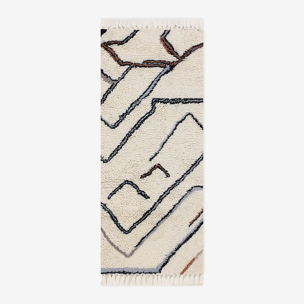 Wanderer Shag Wool Rug, 3x5, Copper