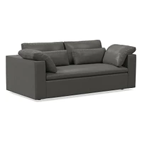 Harmony Modular 82" Bench Cushion Sofa, Standard Depth, Saddle Leather, Nut