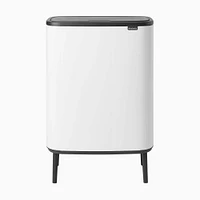 Brabantia Bo Touch Top Trash Can,  8 & Gallon, White