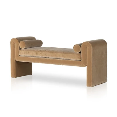 Sigrun 63" Accent Bench, Surrey Camel