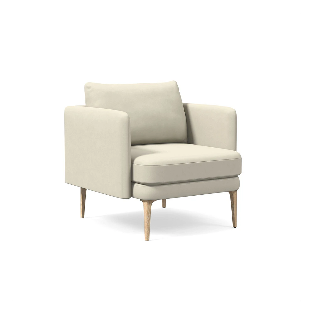 Auburn Leather Chair Poly Saddle Nut Blonde