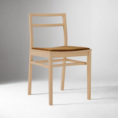 Chip & Dent: Russo Dining Chair, Deluxe Velvet, Cinnamon, Blonde