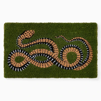 Snake Doormat, 18"x30", Green