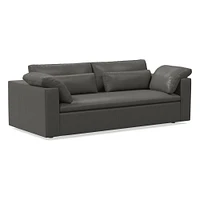 Harmony Modular 82" Bench Cushion Sofa, Standard Depth, Saddle Leather, Nut