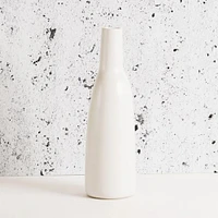 Gharyan Stoneware Vase, Matte White