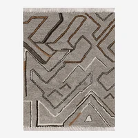 Wanderer Shag Wool Rug, 3x5, Copper