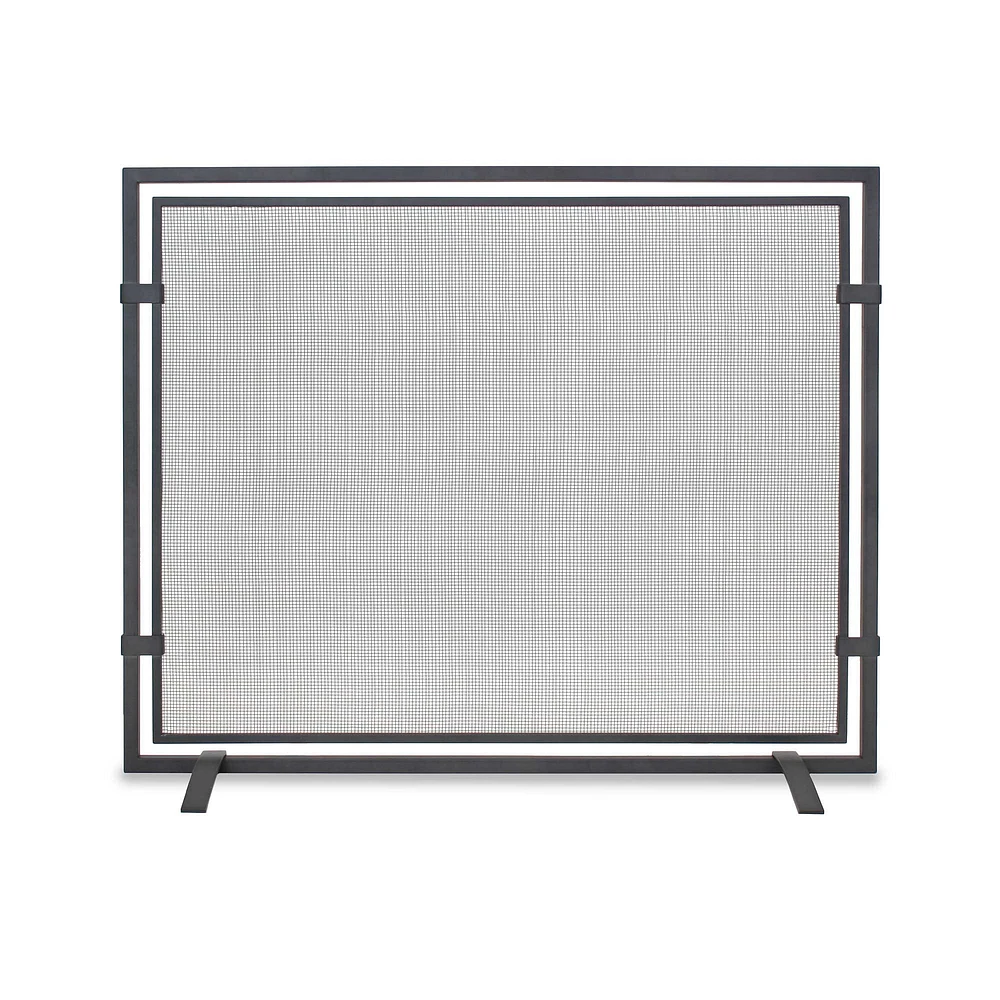 Sinclair Fireplace Screen, Natural Iron, 39x31