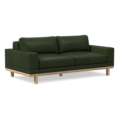 Dewitt 76" Sofa, Saddle Leather, Nut, Blonde