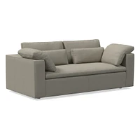 Harmony Modular 82" Bench Cushion Sofa, Standard Depth, Saddle Leather, Nut