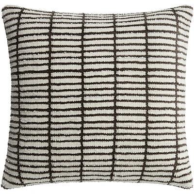 Open Box: Rowley Pillow Cover, 20"x20", White/Black