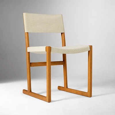 Clyde Dining Chair, Performance Washed Canvas, Sand