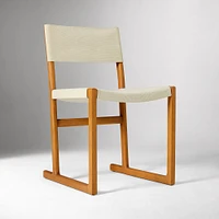 Clyde Dining Chair, Performance Washed Canvas, Sand