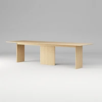 Farrow Counter Height Communal Table, 96", Blonde on Oak