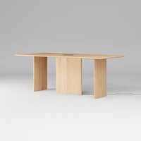 Farrow Counter Height Communal Table, 96", Blonde on Oak