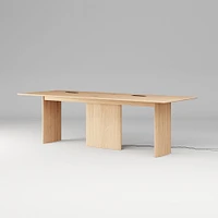 Farrow Counter Height Communal Table, 96", Blonde on Oak