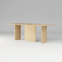 Farrow Counter Height Communal Table, 96", Blonde on Oak