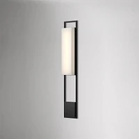 Donald LED Outdoor Sconce, 33", Black