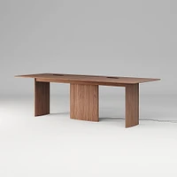 Farrow Counter Height Communal Table, 96", Blonde on Oak