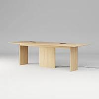 Farrow Counter Height Communal Table, 96", Blonde on Oak