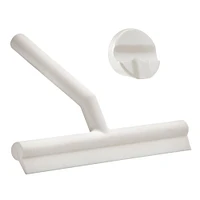 Shower and Mirror Squeegee w/ Holder, White