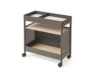 Stella Cart by Most Modest, Small, Fixed, Light Grey Felt, Deep Space