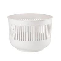 Ume Small Laundry Open Basket, White