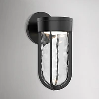 Santana LED Outdoor Sconce, 9", Black