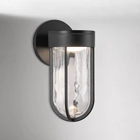 Santana LED Outdoor Sconce, 9", Black