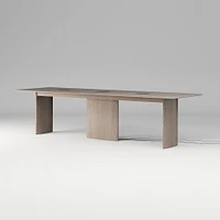 Farrow Counter Height Communal Table, 96", Blonde on Oak