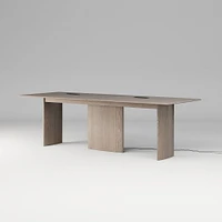 Farrow Counter Height Communal Table, 96", Blonde on Oak