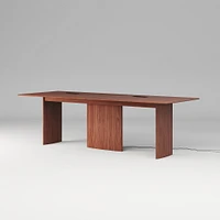 Farrow Counter Height Communal Table, 96", Blonde on Oak