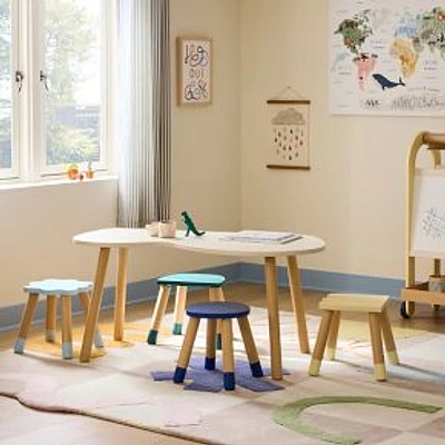 Eva Chen Play Table  Set: Table With 4 Stools