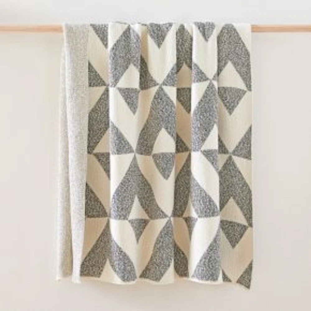 Happy Habitat Recycled Cotton Throw, Reversed Marled