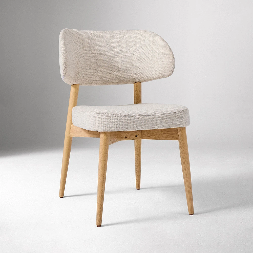 Chip & Dent: Hyde Dining Chair, Marled Basketweave, Alabaster