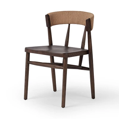 Steuben Indoor Dining Chair, Drifted Oak, No Cushion