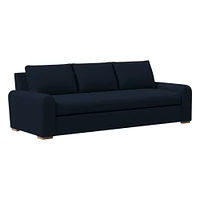 Hadley 78" Sofa Bench, Prfm Yarn Dyed Ln Wve, Alabaster, Al