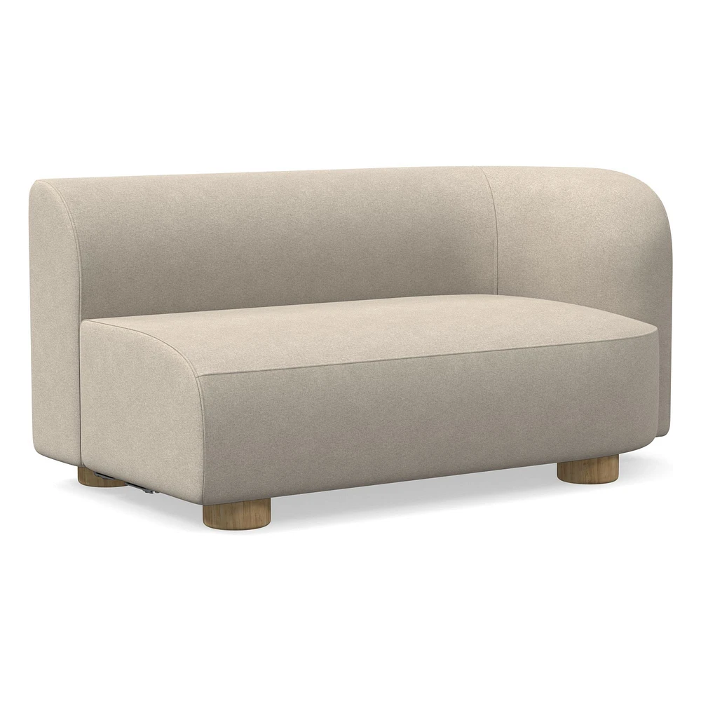 Chip & Dent: Laurent Right Arm 2 Seater Sofa, Performance Distressed Velvet, Sand, Bld