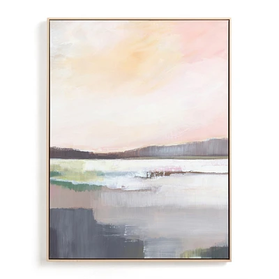 Sunrise White by Alison Jerry, Natural Wood Frame, Full Bleed, 30x40