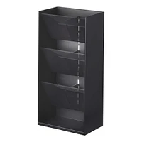 Tower Makeup Organizer Slanted Shelves Black