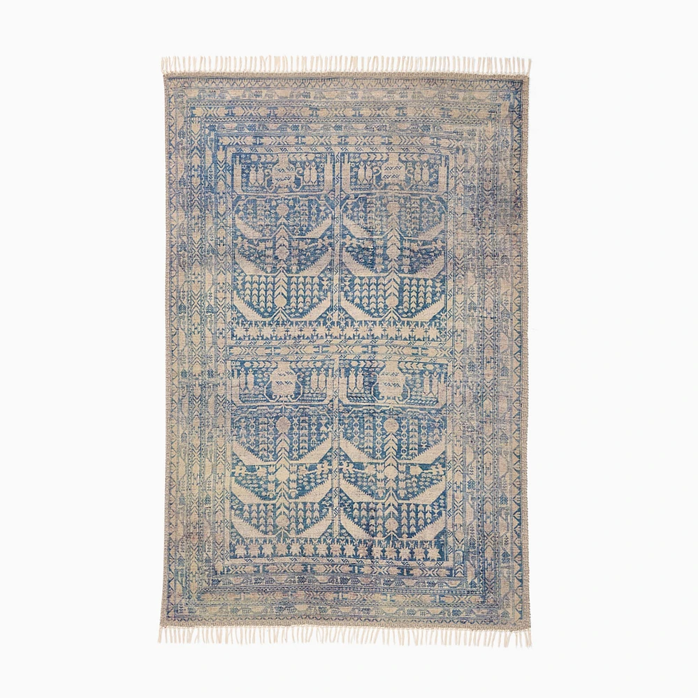 Chip & Dent: Gabi Reversible Rug, Indigo, 5x8