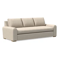 Hadley 86" Sofa Bench, Deluxe Velvet, Frost Gray, Al