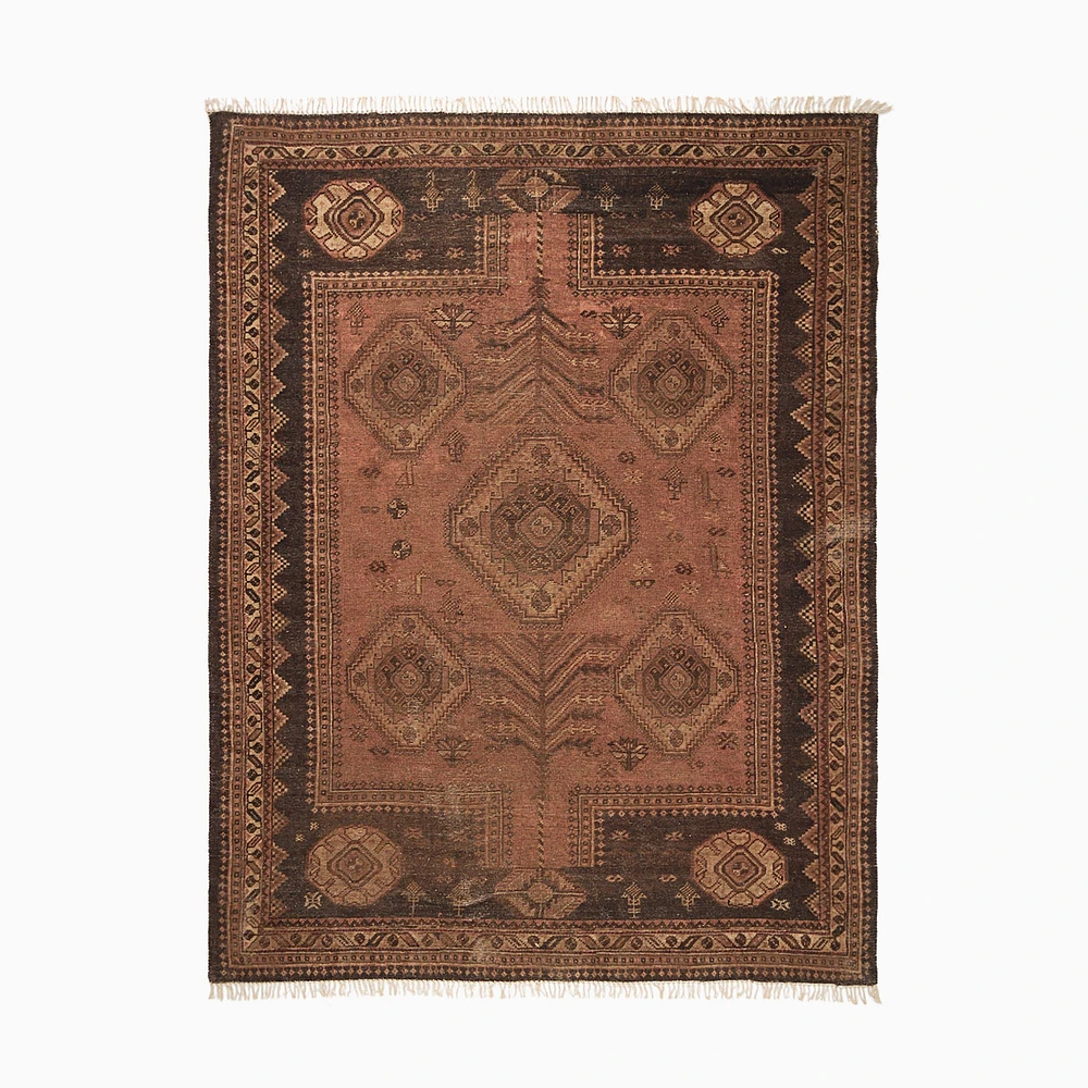 Chip & Dent: Malia Reversible Rug, Rosewood, 8x10