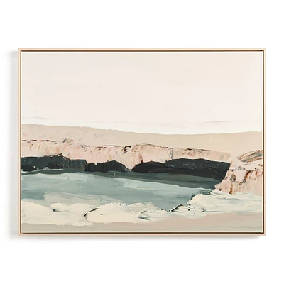 Northern California Seacave by Caryn Owen, Natural Wood Frame, Full Bleed, 40x30