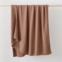 Cotton Knit Throw, 50"x60", Natural