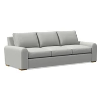 Hadley 86" Sofa Bench, Deluxe Velvet, Frost Gray, Al