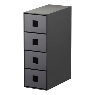 Tower Storage with Drawers White