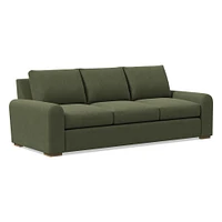 Hadley 86" Sofa Bench, Deluxe Velvet, Frost Gray, Al